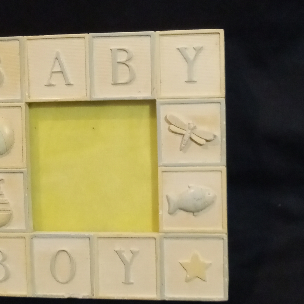 Cream Baby Boy Picture Frame - Picture 6 of 11
